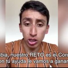 Egan Bernal recuerda las medidas preventivas del Covid-19