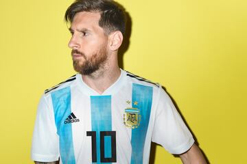 MOSCOW, RUSSIA - JUNE 12: Lionel Messi of Argentina poses during the official FIFA World Cup 2018 portrait session at on June 12, 2018 in Moscow, Russia. (Photo by Michael Regan - FIFA/FIFA via Getty Images)