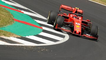 Charles Leclerc (Ferrari SF90). Silverstone, F1 2019. 