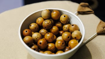 Bolas de lotería durante el ensayo del Sorteo Extraordinario de la Lotería de Navidad, en el colegio de San Ildefonso, a 11 de diciembre de 2024, en Madrid (España). Los niños de San Ildefonso son muy populares en España dado que llevan más de dos siglos cantando los números de la Lotería Nacional, ya que el primer sorteo en el que tomaron parte como extractores fue el del 9 de marzo de 1871. Desde entonces, para actuar en los sorteos de la Lotería, se selecciona a aquellos alumnos que tienen buen timbre de voz y pronunciación clara, a los que se ejercita para la fácil y rápida lectura de los números y se les enseña en el manejo de las bolas de los sorteos mediante ensayos continuos con material que la Lotería Nacional tiene a disposición del colegio.
11 DICIEMBRE 2024;NIÑOS DE SAN ILDEFONSO;LOTERÍA;ENSAYO;SORTEO EXTRAORDINARIO;EL GORDO;BOLAS;
Carlos Luján / Europa Press
11/12/2024