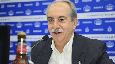 Antonio Couceiro, presidente del Deportivo.