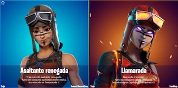 Llamarada es una versi&oacute;n en llamas de Asaltante Renegada