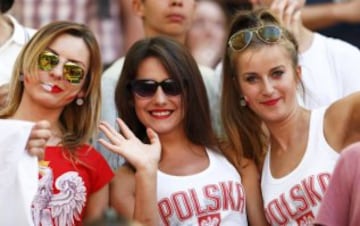 The beautiful game spills into the stands of the Euro 2016 venues