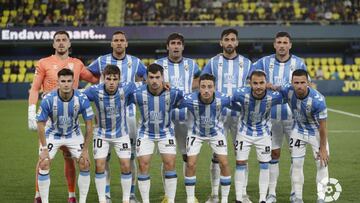 Once del Málaga ante el Villarreal B.