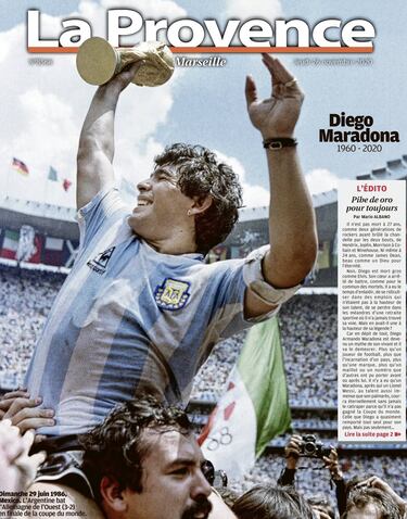 Así vivió la prensa internacional el fallecimiento de Maradona: algunas portadas pasarán a la historia