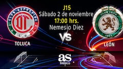 Toluca vs León en vivo: Liga MX, Apertura 2024 hoy en directo