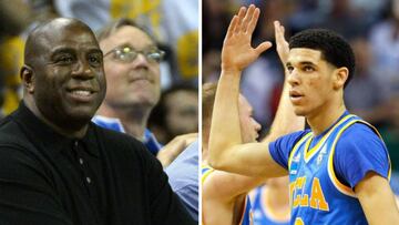 Lonzo piensa en los Lakers y en aprender de... Magic Johnson