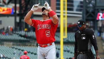 El jugador de los Angels consigue otra marca m&aacute;s en su ilustre carrera en un duelo ante los Tigers.
 