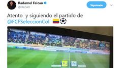Radamel Falcao le responde a tuitero que lo insult&oacute; en el partido amistoso entre Corea del Sur y Colombia 
