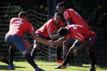 Orlando Berrío hace primera práctica con el Flamengo