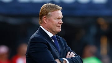 Koeman, ayer en el partido contra Croacia.