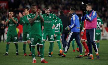 El Leganés desdolado tras la eliminación.