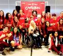 El homenaje de Hassen-Bey a las campeonas del Atleti femenino