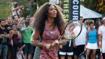 Serena, en un acto publicitario previo al US Open.