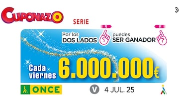 Cuponazo de la ONCE: comprobar los resultados del sorteo hoy, viernes 4 de julio