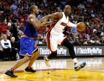 Dwyane Wade y Arron Afflalo.
