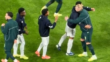 Haaland shares emotional hug with Bellingham, Vinicius, and Rodrygo