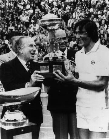 Illie Nastase ganador en 1973 y 1974