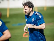 Keidi Bare, en un entrenamiento.