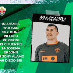 Almirón da descanso a siete profesionales para viajar a Buñol