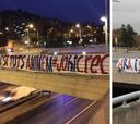 Barcelona cree en la remontada: la ciudad, llena de pancartas