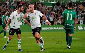 Segundo gol de Ekain con la camiseta del Racing. El de Durango cerró la goleada sobre el Burgos.