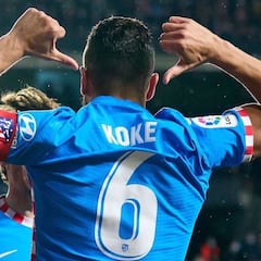 Koke responde en el campo