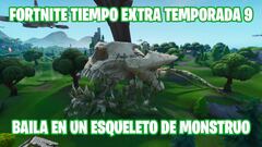 Fortnite Battle Royale - Desaf&iacute;o de Tiempo Extra Temporada 9: baila en un esqueleto de monstruo