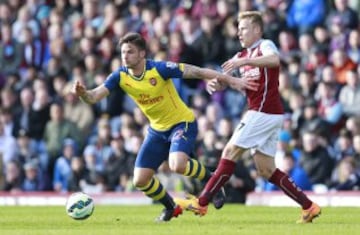 Arsenal se impuso sobre el Burnley por la cuenta mínima. 