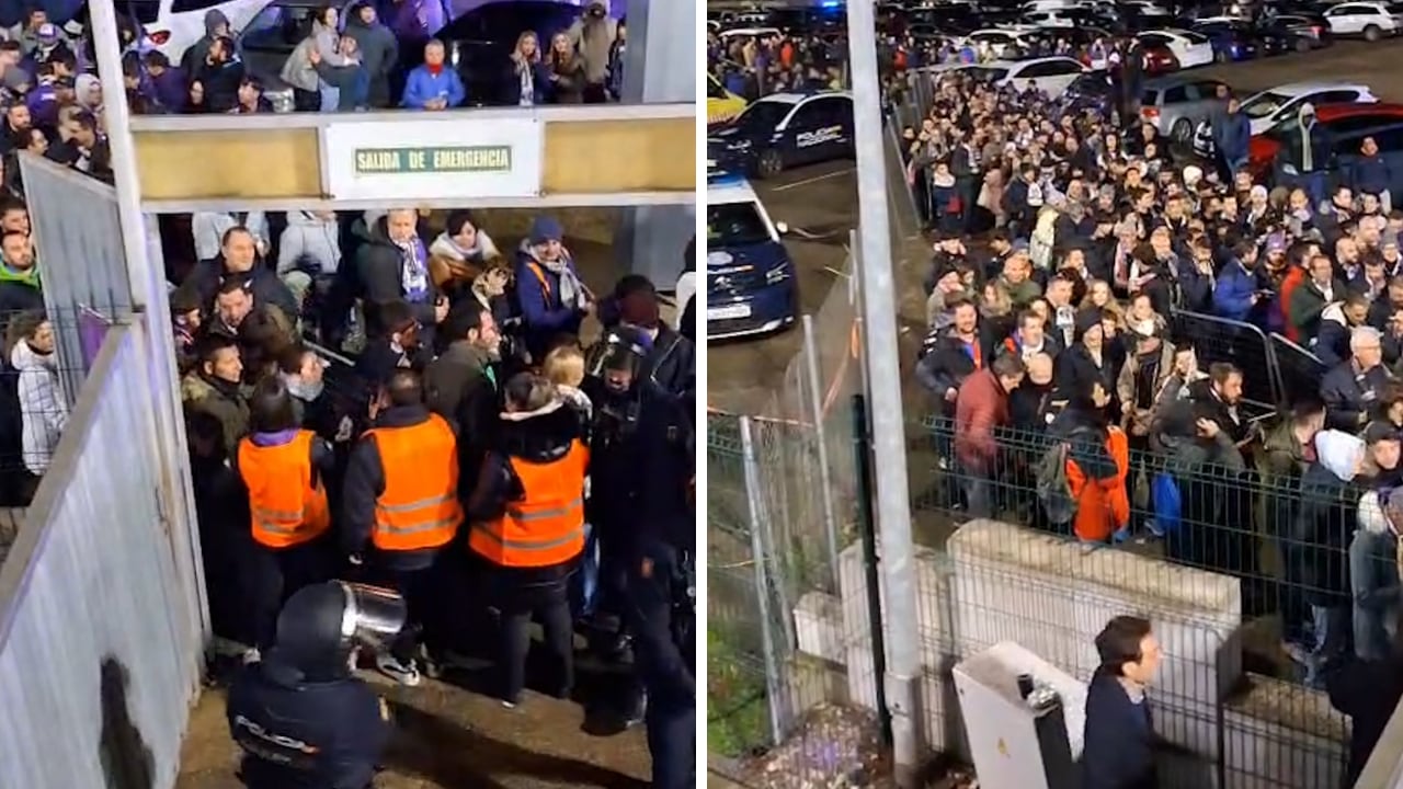 El caos que se ha vivido en los accesos al Guadalajara-Barça: el vídeo da claustrofobia