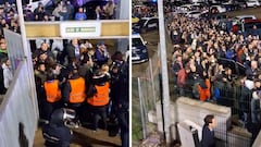 El caos que se ha vivido en los accesos al Guadalajara-Barça: el vídeo da claustrofobia