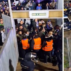 El caos que se ha vivido en los accesos al Guadalajara-Barça: el vídeo da claustrofobia