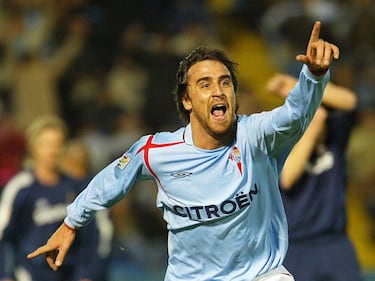 Foi apenas uma temporada no Atlético, 2003-2004. Em Celta, ele jogou entre 2005 e 2008.