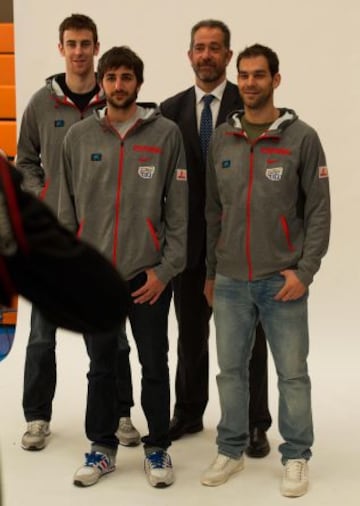 Ricky Rubio, Víctor Claver, José Manuel Calderón y Juan Antonio Orenga.