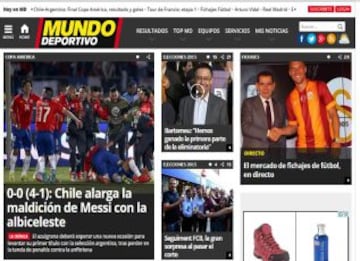 Las reacciones de la prensa tras el título de Chile