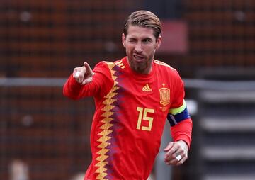 0-1. Sergio Ramos celebró el plrimer gol.