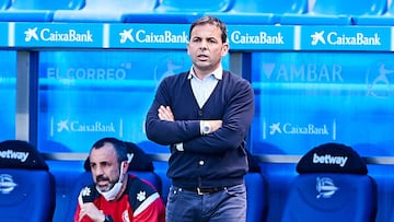 Javier Calleja, head coach of Deportivo Alaves, during the Spanish league, La Liga Santander, football match played between Deportivo Alaves and Levante UD at Mendizorroza stadium on May 08, 2021 in Vitoria, Spain.
AFP7
08/05/2021 ONLY FOR USE IN SPAIN