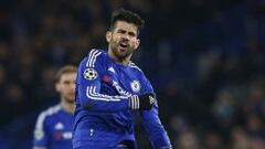 Diego Costa celebra un gol con el Chelsea.