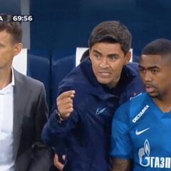 Así fue el debut de Malcom con el Zenit frente al Krasnodar