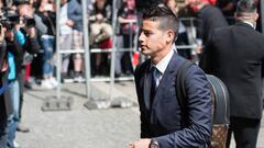 La tímida reacción de James tras la victoria del Madrid