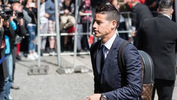 El jugador colombiano del Real Madrid, James Rodríguez.