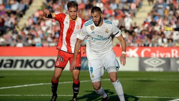 Karim Benzema ante el Girona.