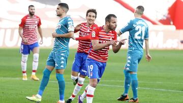 Soldado, celebrando el 1-0, de penalti, ante el Betis.