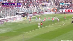 Colo Colo pudo abrir la cuenta en el clásico, pero ocurrió esto: Peranic es la pesadilla de Thompson