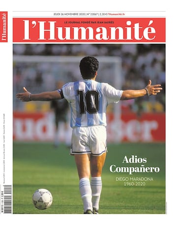 Así vivió la prensa internacional el fallecimiento de Maradona: algunas portadas pasarán a la historia