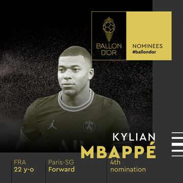 Kylian Mbappé, jugador del Paris Saint Germain.