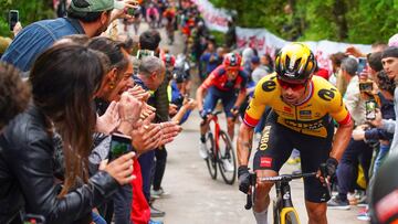 Primoz Roglic, en la subida a I Capuccini.