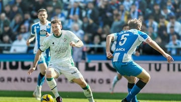 Partido de la jornada 28 de LaLiga Hypermotion entre el Deportivo y el Huesca.