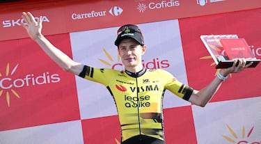 Jonas Vingegaard, ganador de la etapa de hoy. 