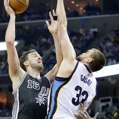¡Hay vida en Memphis! Marc (21), Conley y 'Z-Bo' baten a los Spurs